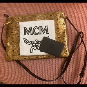 MCM Viestos Medium Crossbody Metallic